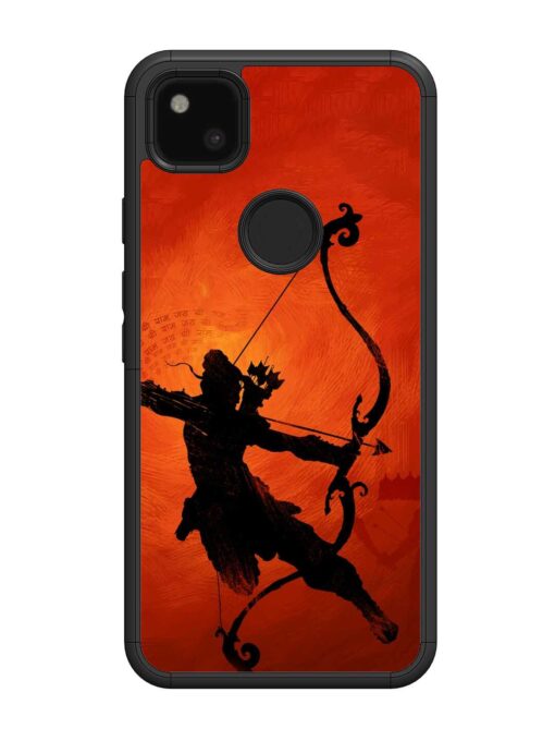 Illustration Lord Rama Glossy Metal Phone Cover for Google Pixel 4A Zapvi