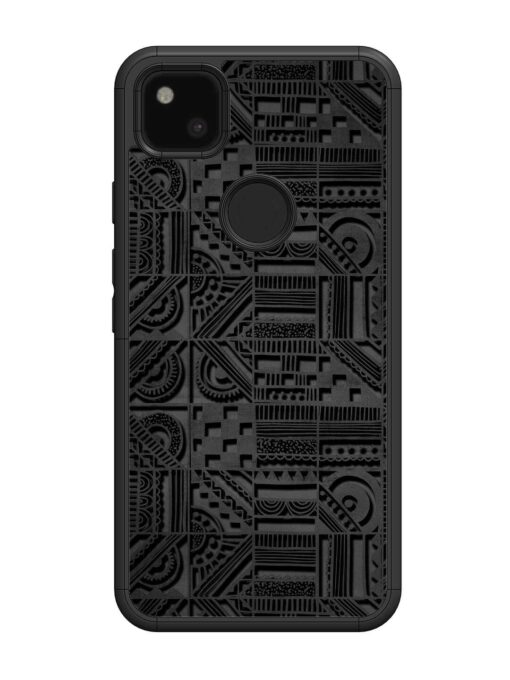 Seamless Pattern Glossy Metal Phone Cover for Google Pixel 4A Zapvi