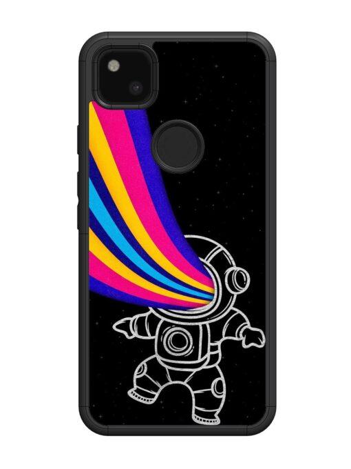 Astronaut Glossy Metal TPU Phone Cover for Google Pixel 4A