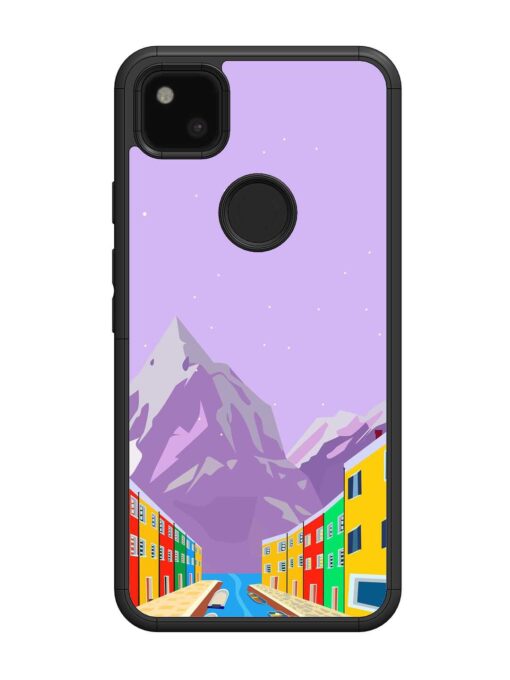 Venice City Illustration Glossy Metal Phone Cover for Google Pixel 4A Zapvi