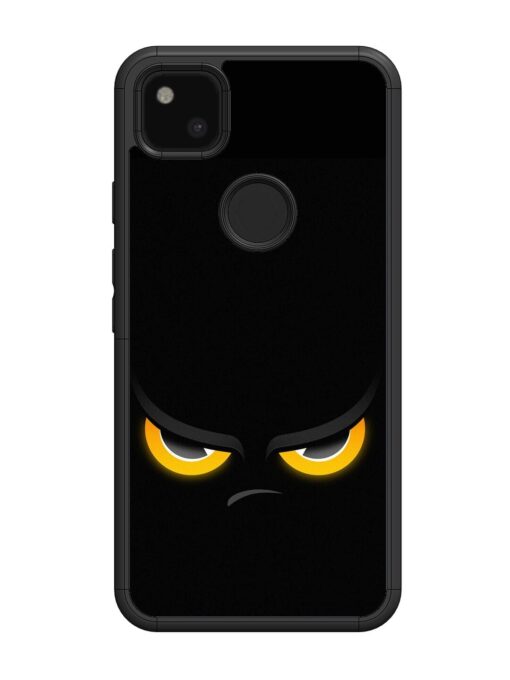 Scary Yellow Eye Glossy Metal TPU Phone Cover for Google Pixel 4A Zapvi