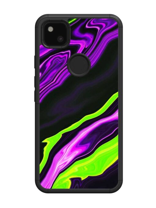 Bright Fluid Violet Glossy Metal Phone Cover for Google Pixel 4A Zapvi