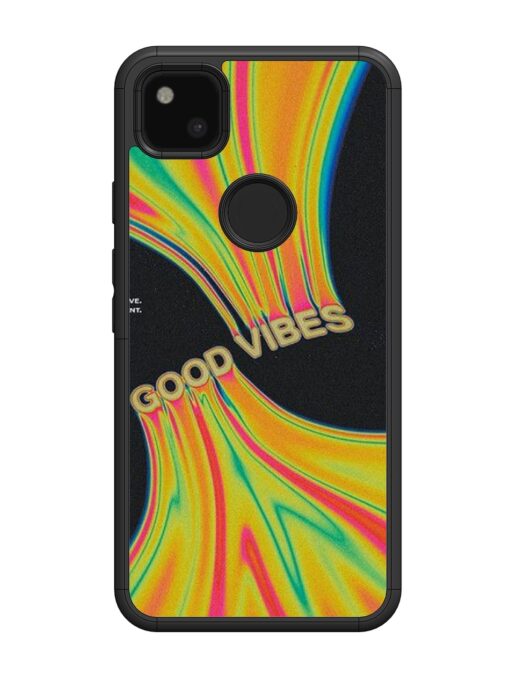 Good Vibes Glossy Metal Phone Cover for Google Pixel 4A