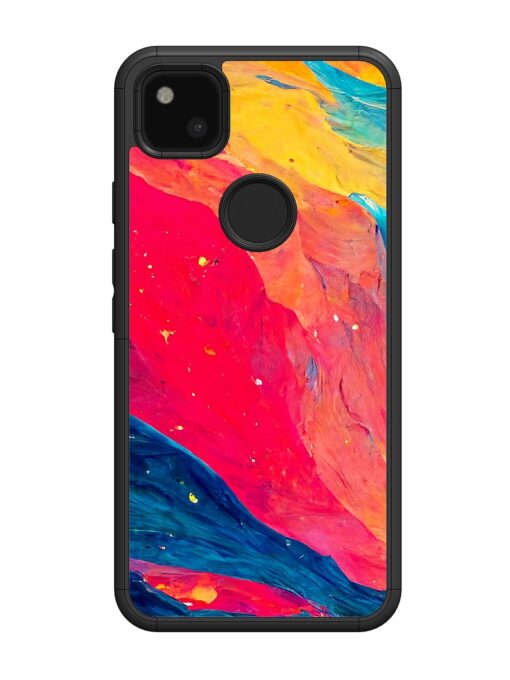 Starry Night Glossy Metal Phone Cover for Google Pixel 4A Zapvi