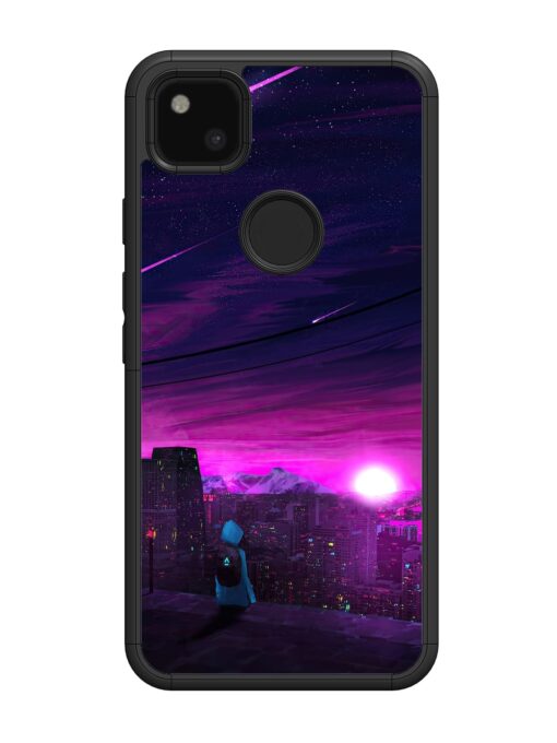 Empty Attempt Glossy Metal Phone Cover for Google Pixel 4A