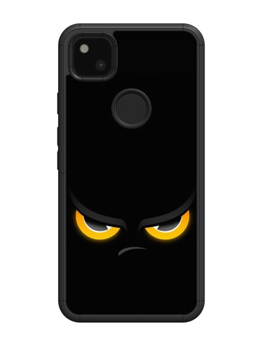 Cartoon Eye Glossy Metal Phone Cover for Google Pixel 4A