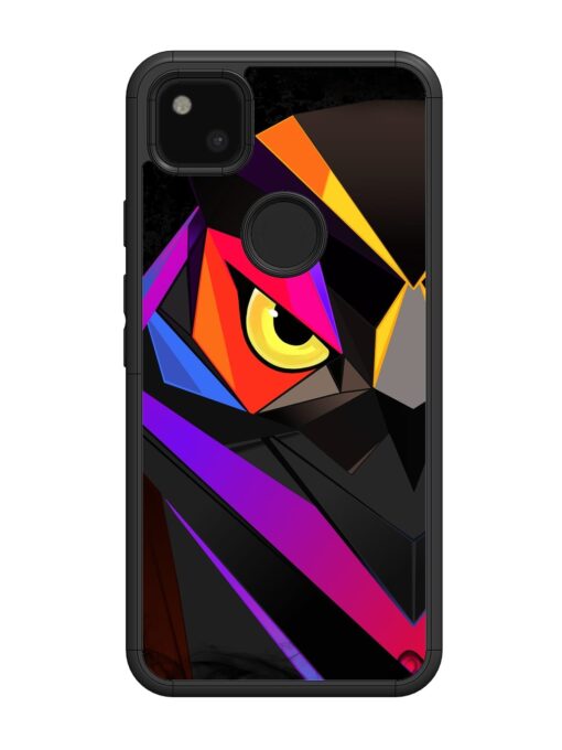 Wpap Owl Glossy Metal Phone Cover for Google Pixel 4A Zapvi