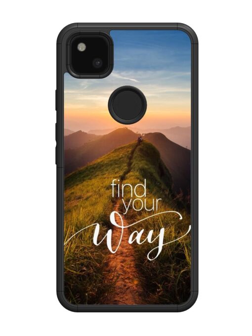 Find Your Way Glossy Metal Phone Cover for Google Pixel 4A Zapvi