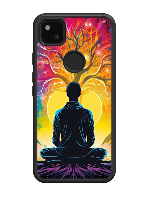 Mind Colourful Glossy Metal Phone Cover for Google Pixel 4A