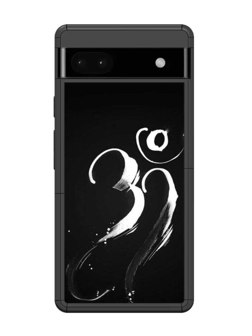 Om Logo Glossy Metal Phone Cover for Google Pixel 6A Zapvi