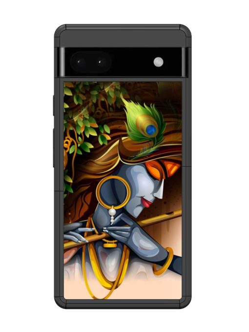 Krishna Glossy Metal Phone Cover for Google Pixel 6A Zapvi