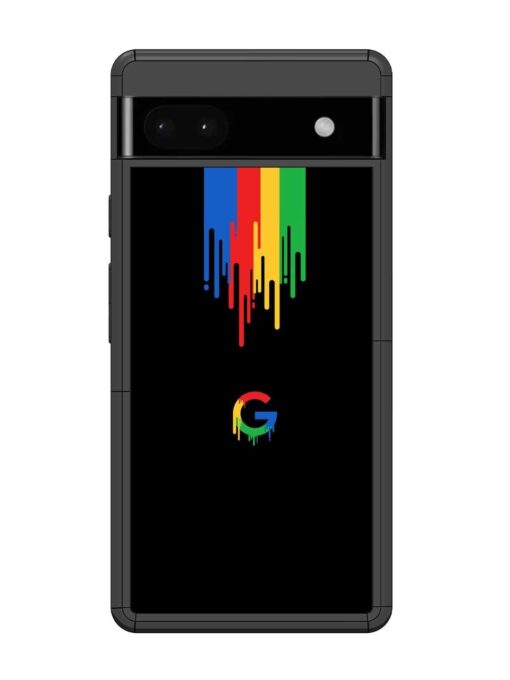 Google Logo Glossy Metal Phone Cover for Google Pixel 6A Zapvi