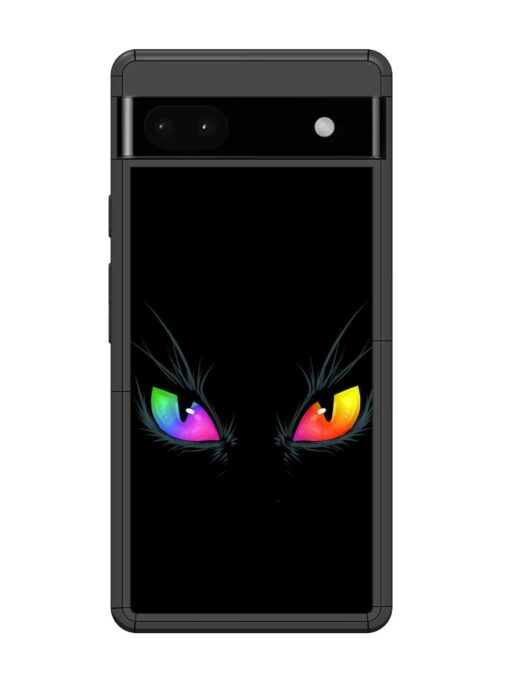 Cat Eyes Glossy Metal Phone Cover for Google Pixel 6A Zapvi