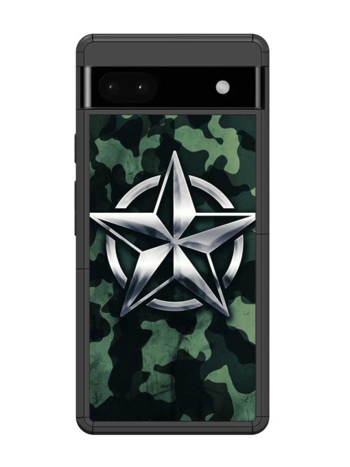 Indian Army Star Design Glossy Metal Phone Cover for Google Pixel 6A Zapvi