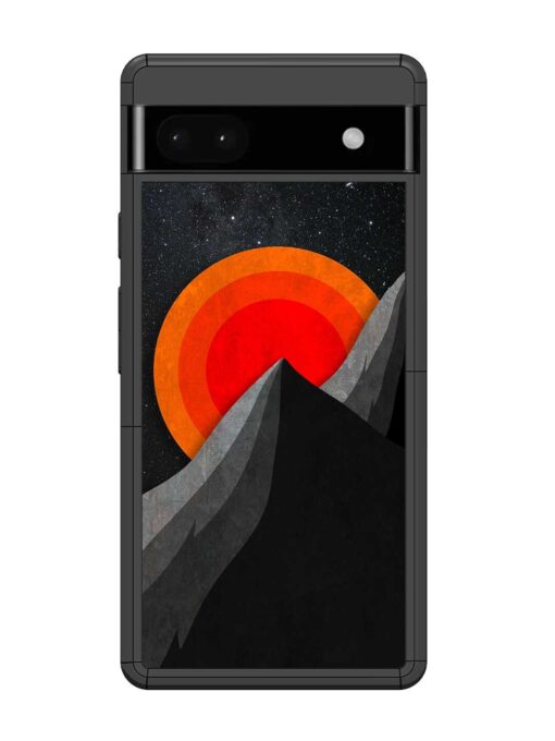 Black Mountain Glossy Metal Phone Cover for Google Pixel 6A Zapvi