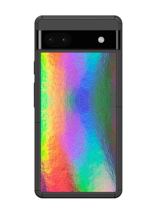 Colorful Holographic Background Glossy Metal TPU Phone Cover for Google Pixel 6A Zapvi