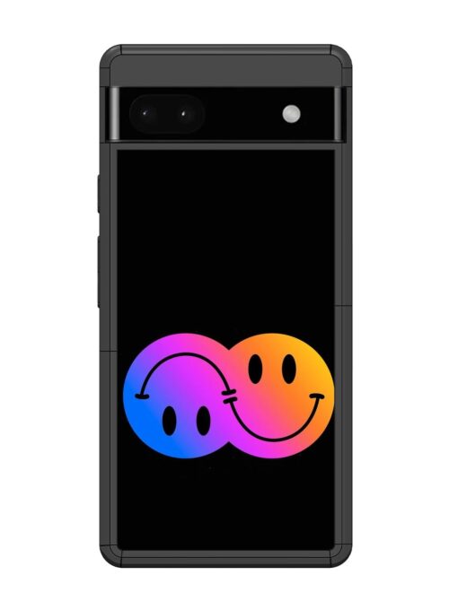 Gradient Smile Art Glossy Metal TPU Phone Cover for Google Pixel 6A Zapvi