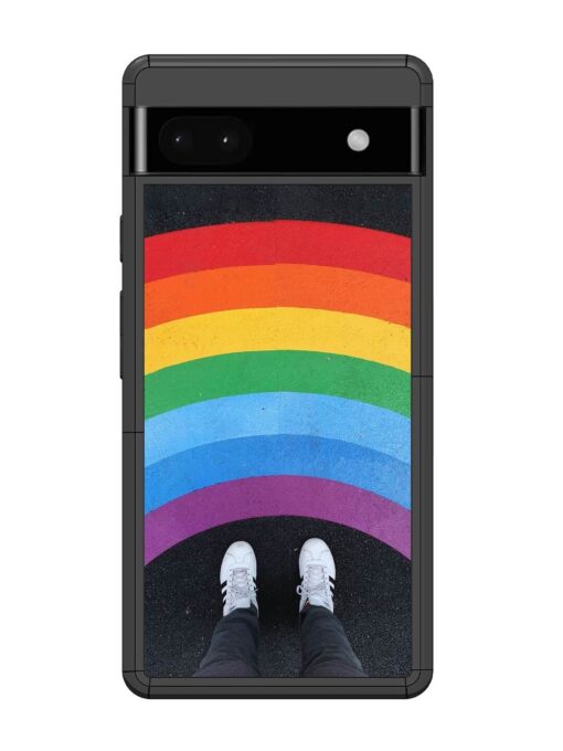 Legs Rainbow Glossy Metal TPU Phone Cover for Google Pixel 6A Zapvi