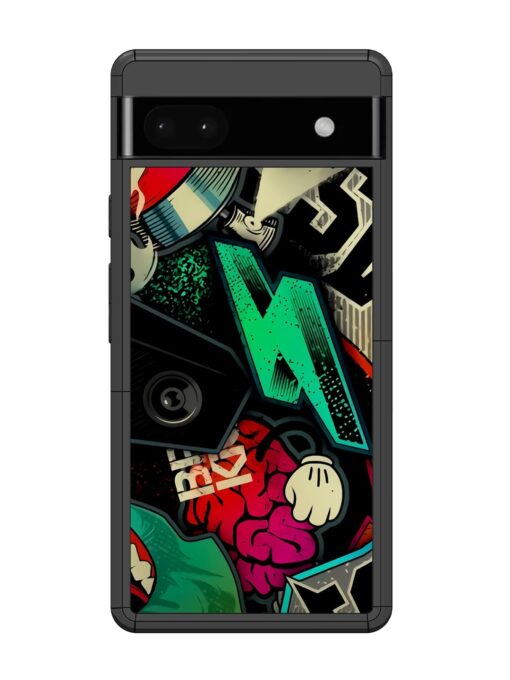 Graffiti Art Glossy Metal Phone Cover for Google Pixel 6A Zapvi