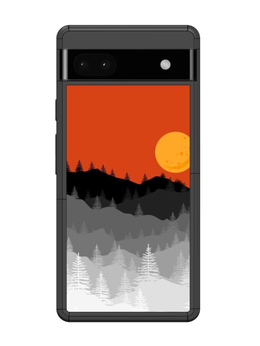 Mountain Lofi Sun Glossy Metal Phone Cover for Google Pixel 6A Zapvi