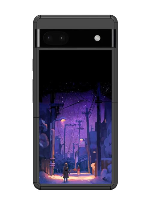 Winter Anime Art Glossy Metal Phone Cover for Google Pixel 6A Zapvi