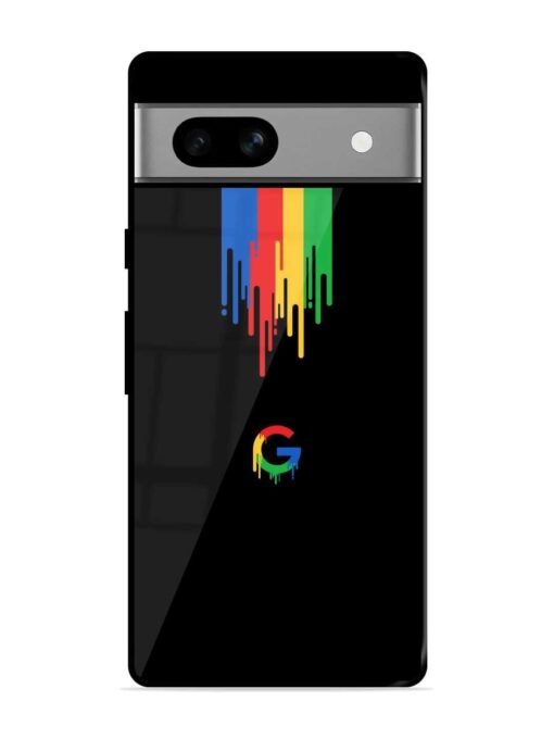 Google Logo Glossy Metal Phone Cover for Google Pixel 7A Zapvi