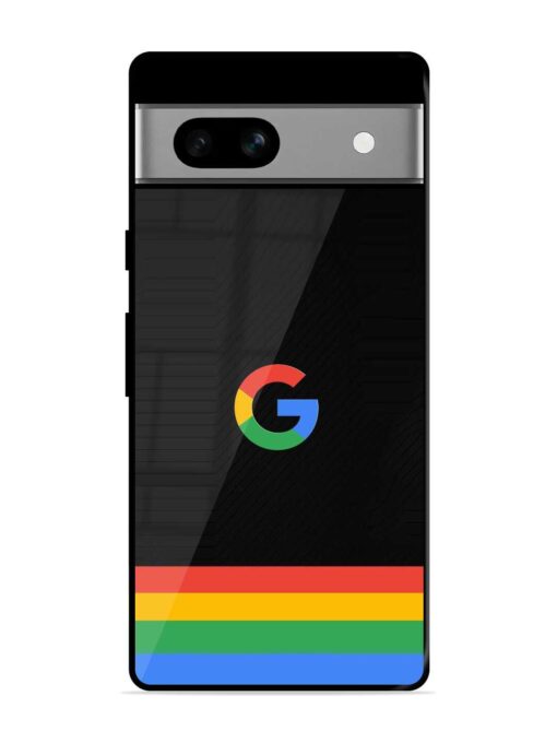 Google Logo Art Glossy Metal Phone Cover for Google Pixel 7A Zapvi