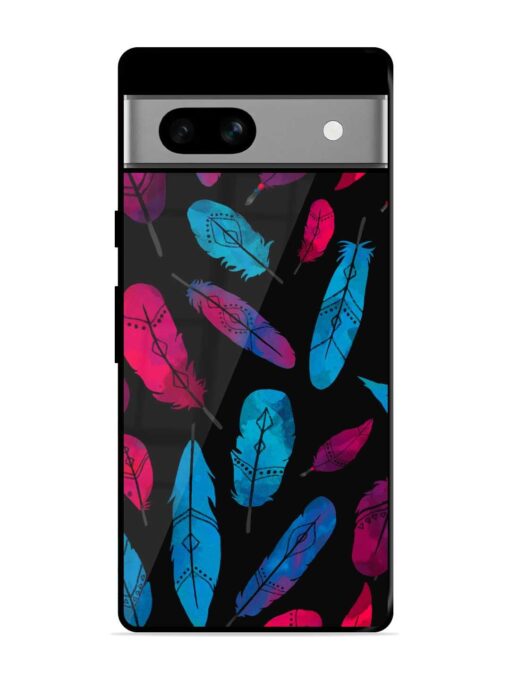 Feather Art Glossy Metal Phone Cover for Google Pixel 7A Zapvi