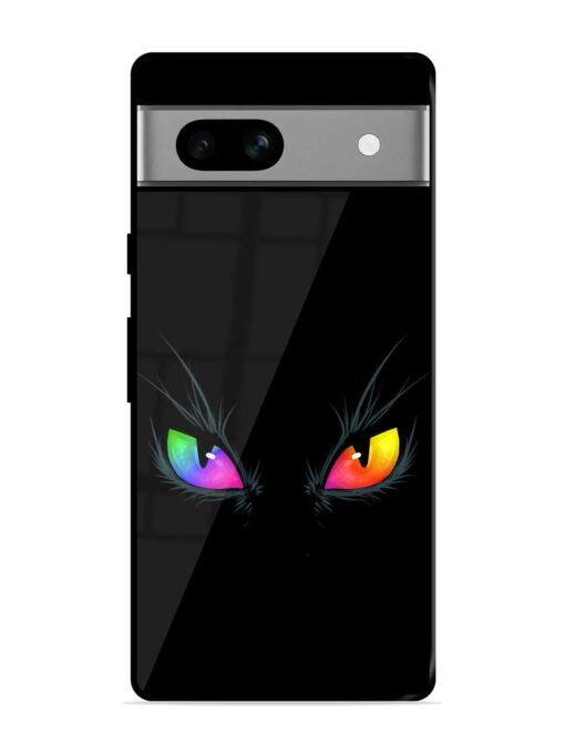 Cat Eyes Glossy Metal Phone Cover for Google Pixel 7A Zapvi