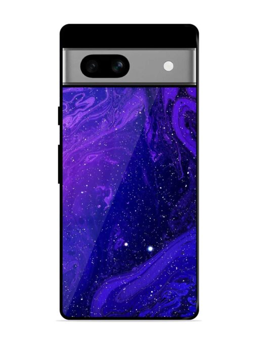 Galaxy Acrylic Abstract Art Glossy Metal Phone Cover for Google Pixel 7A Zapvi