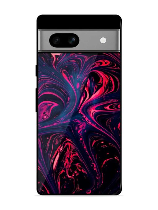 Abstract Background Glossy Metal Phone Cover for Google Pixel 7A Zapvi