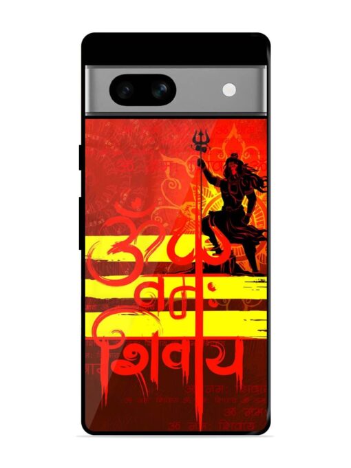 Illustration Lord Shiva Glossy Metal TPU Phone Cover for Google Pixel 7A