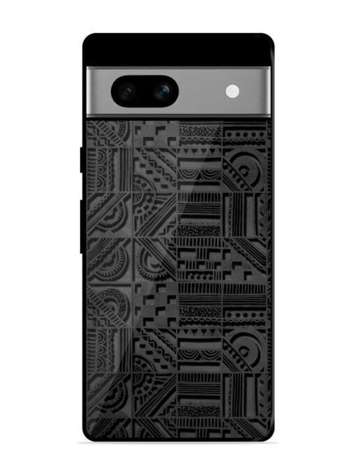 Seamless Pattern Glossy Metal Phone Cover for Google Pixel 7A Zapvi