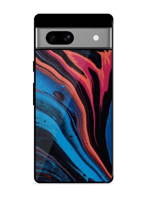 Liquefied Art Glossy Metal TPU Phone Cover for Google Pixel 7A Zapvi