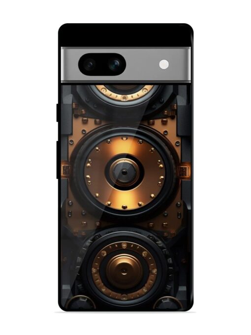 Sound Box Glossy Metal Phone Cover for Google Pixel 7A Zapvi