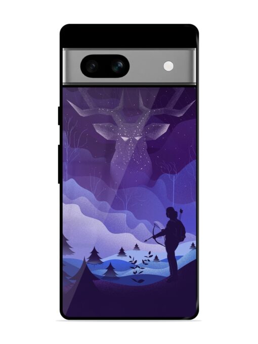 Deer Forest River Glossy Metal Phone Cover for Google Pixel 7A Zapvi