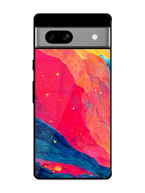 Starry Night Glossy Metal Phone Cover for Google Pixel 7A