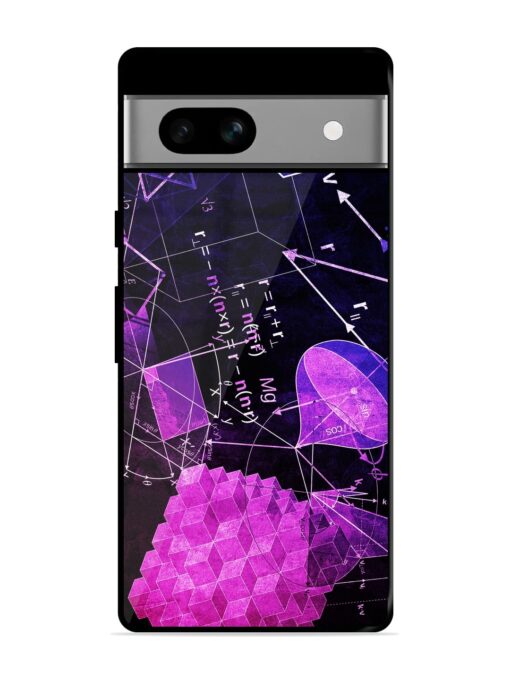 Math Physics Formula Art Glossy Metal Phone Cover for Google Pixel 7A Zapvi