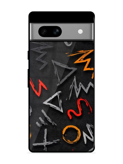 Grungy Graffiti Glossy Metal Phone Cover for Google Pixel 7A Zapvi