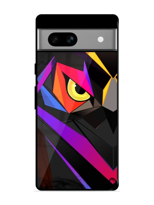 Wpap Owl Glossy Metal Phone Cover for Google Pixel 7A Zapvi