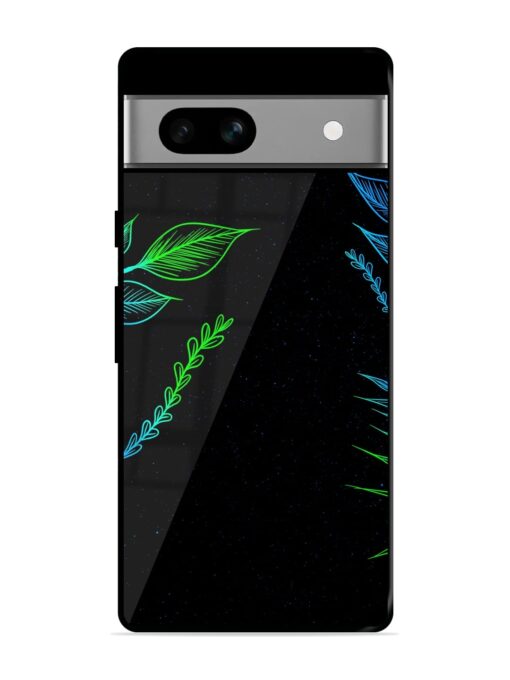 Aesthetic Neon Glossy Metal Phone Cover for Google Pixel 7A