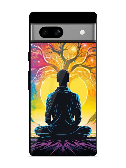 Mind Colourful Glossy Metal Phone Cover for Google Pixel 7A