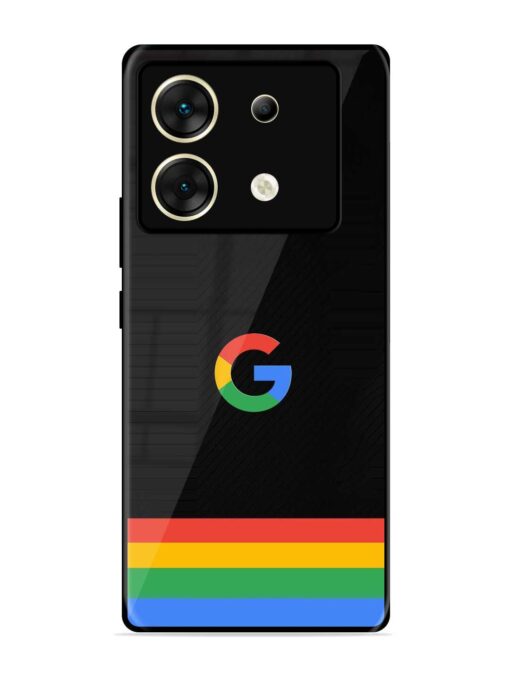 Google Logo Art Glossy Metal Phone Cover for Infinix Zero 30 (5G) Zapvi