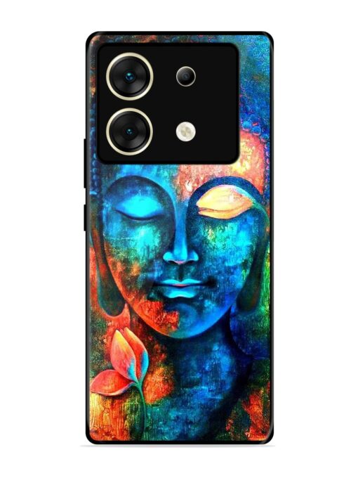 Buddha Painting Glossy Metal Phone Cover for Infinix Zero 30 (5G) Zapvi