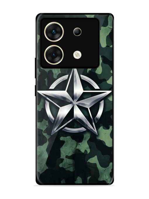 Indian Army Star Design Glossy Metal Phone Cover for Infinix Zero 30 (5G) Zapvi