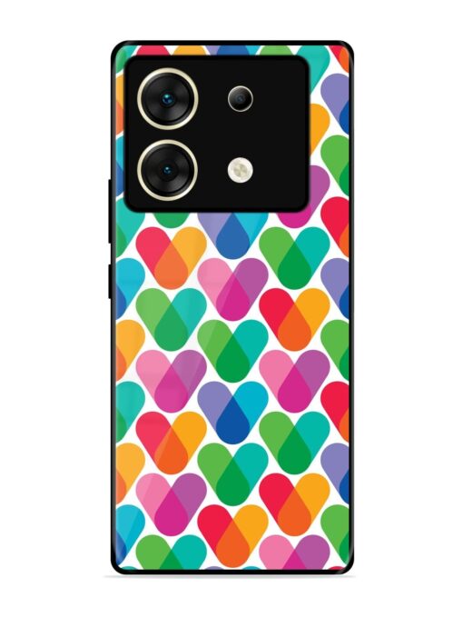 Overlapping Colors Colorful Glossy Metal TPU Phone Cover for Infinix Zero 30 (5G) Zapvi