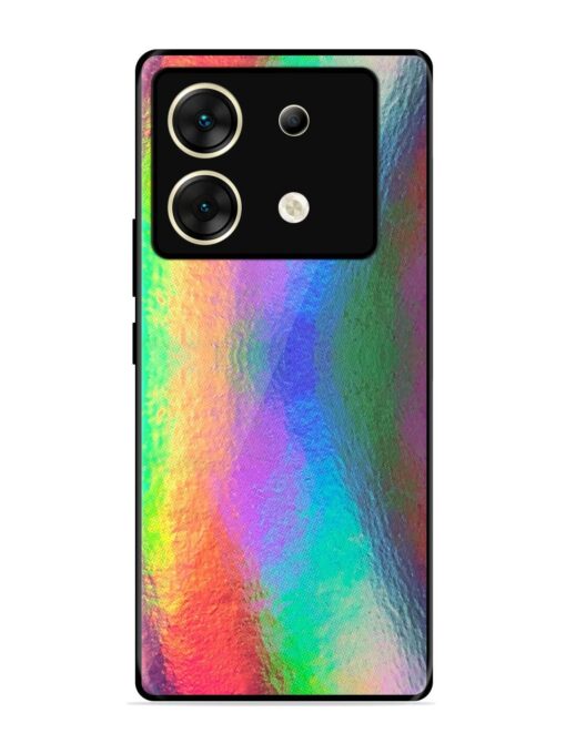 Colorful Holographic Background Glossy Metal TPU Phone Cover for Infinix Zero 30 (5G) Zapvi