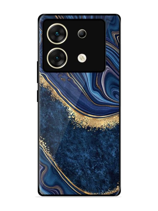 Abstract Background Blue Glossy Metal TPU Phone Cover for Infinix Zero 30 (5G) Zapvi