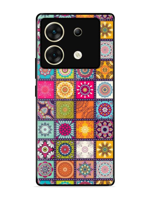 Seamless Pattern Vintage Glossy Metal Phone Cover for Infinix Zero 30 (5G) Zapvi