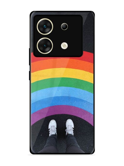 Legs Rainbow Glossy Metal TPU Phone Cover for Infinix Zero 30 (5G)